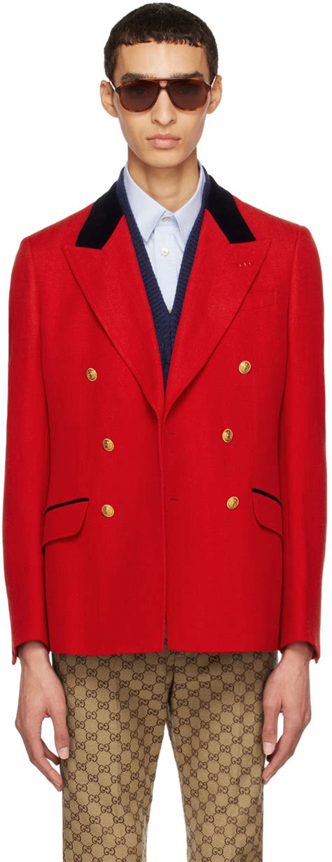 black and red gucci blazer|Gucci blazer sale.